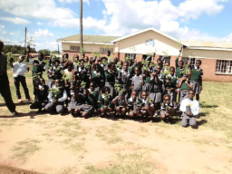 Students Planting Trees in Community